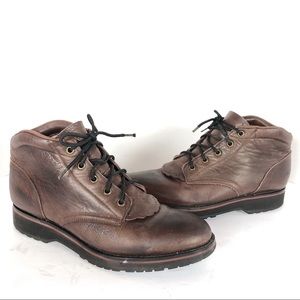 Tony Lama // womens sz 8 all leather lace up boots